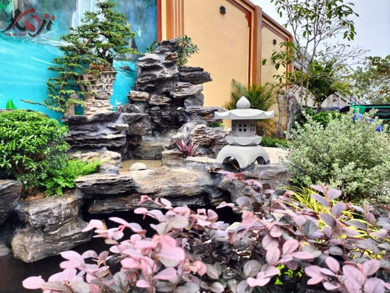 mẫu hòn non bộ ngoài trời