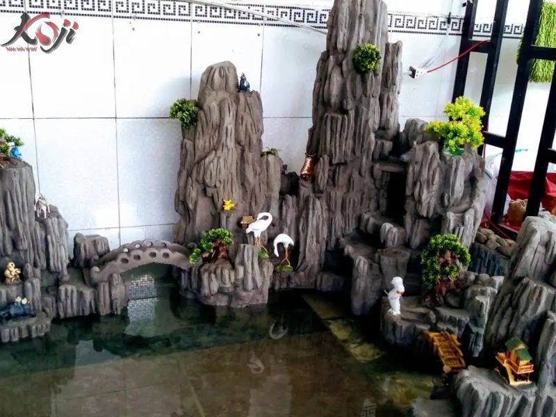 mẫu hòn non bộ ngoài trời