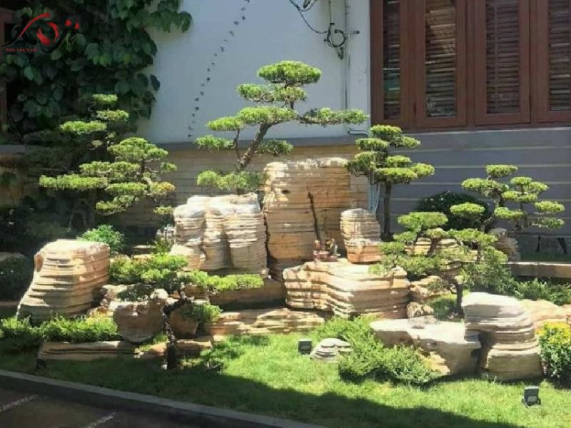 mẫu hòn non bộ ngoài trời