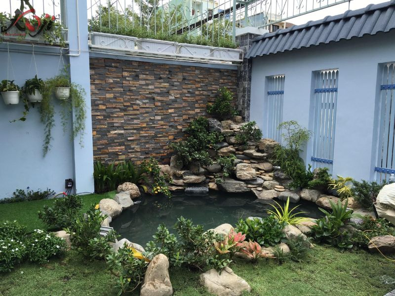 mẫu hòn non bộ ngoài trời