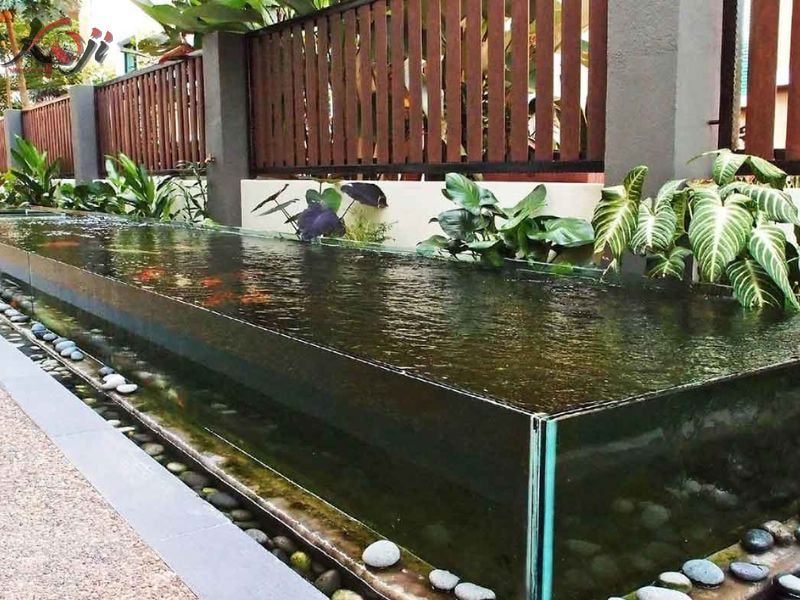 mẫu hồ cá bằng kính đẹp
