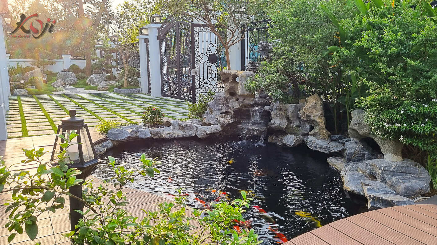 thiết kế hồ cá Koi đẹp