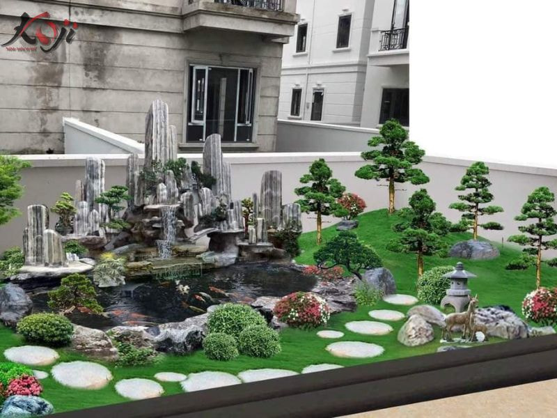 hồ cá Koi hòn non bộ