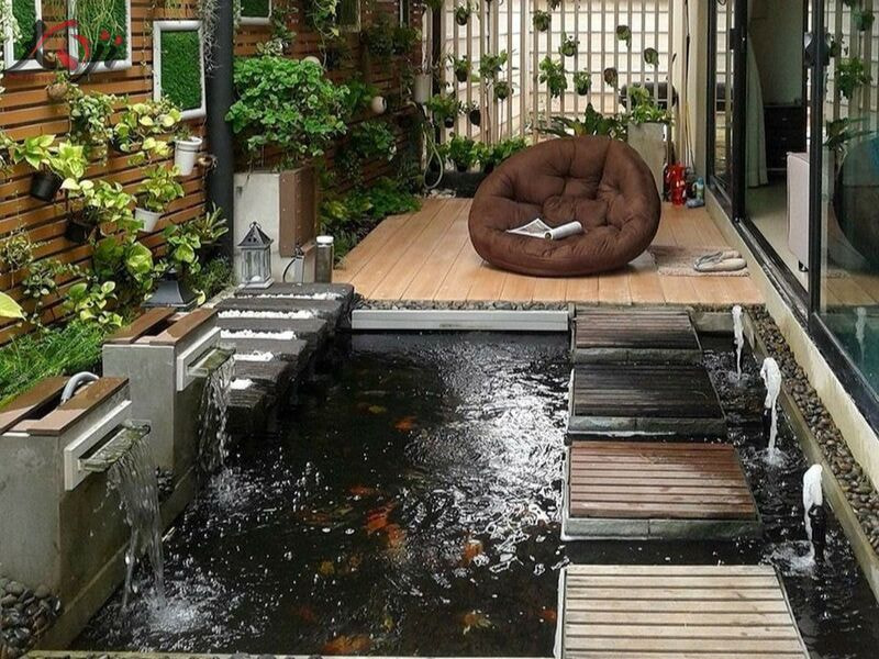 hồ cá koi xi măng