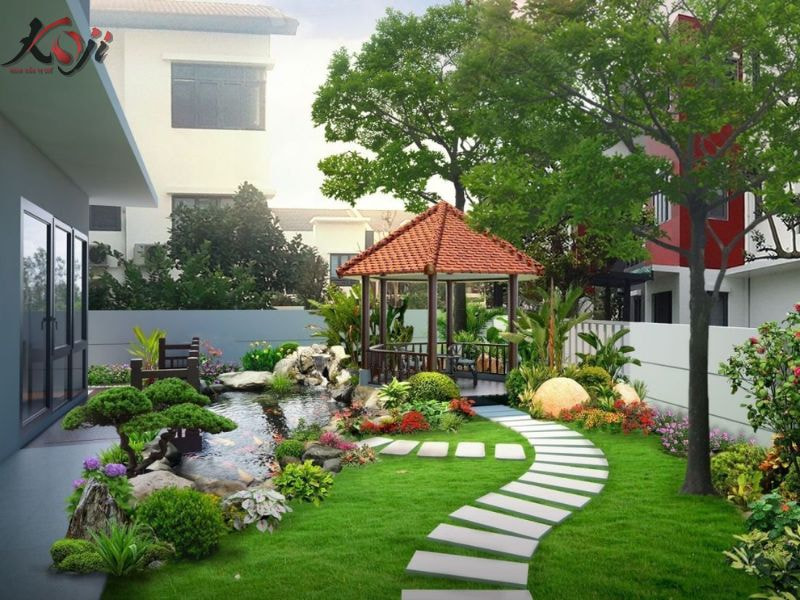 sân vườn nhà cấp 4
