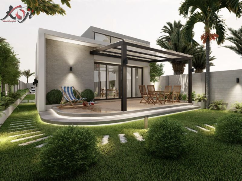 sân vườn nhà cấp 4