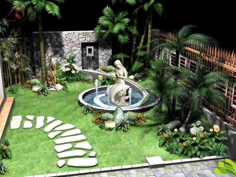sân vườn nhà cấp 4