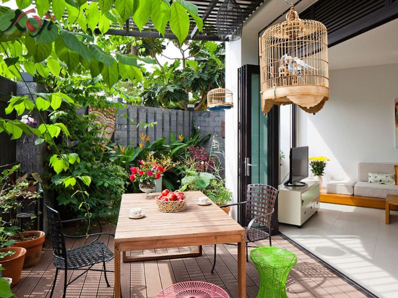 sân vườn nhỏ mini