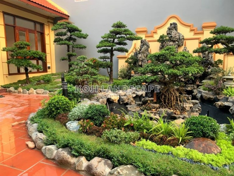 thi công sân vườn