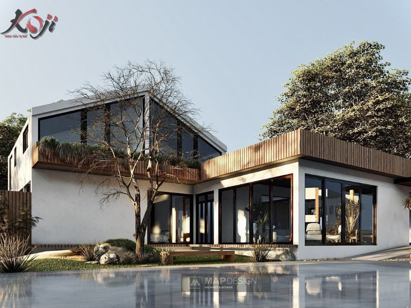 thiết kế nhà vườn 1000m2