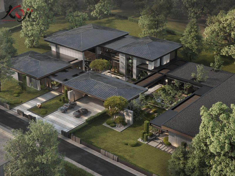 thiết kế nhà vườn 1000m2