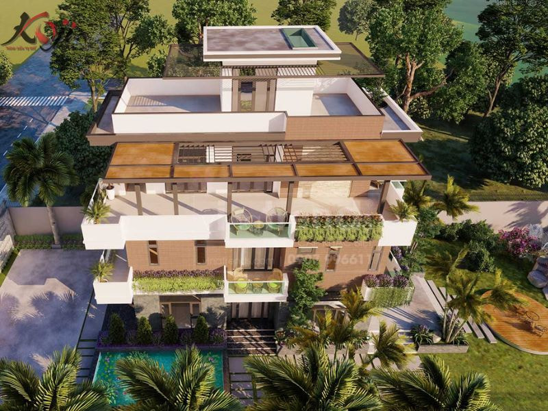 thiết kế nhà vườn 1000m2