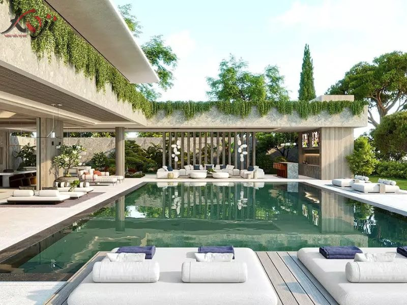 thiết kế nhà vườn 1000m2