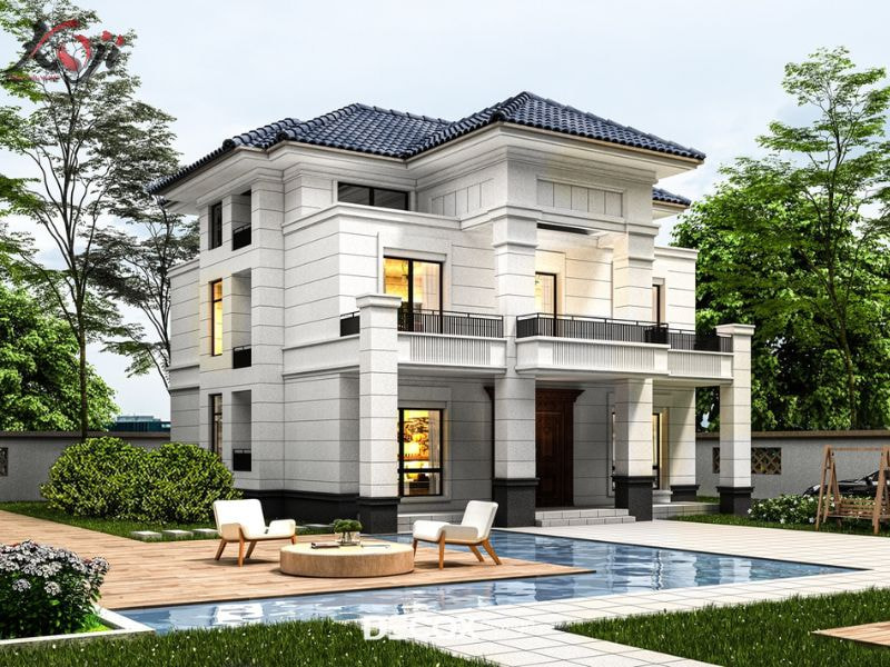 thiết kế nhà vườn 1000m2