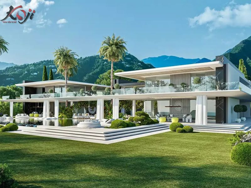 thiết kế nhà vườn 1000m2