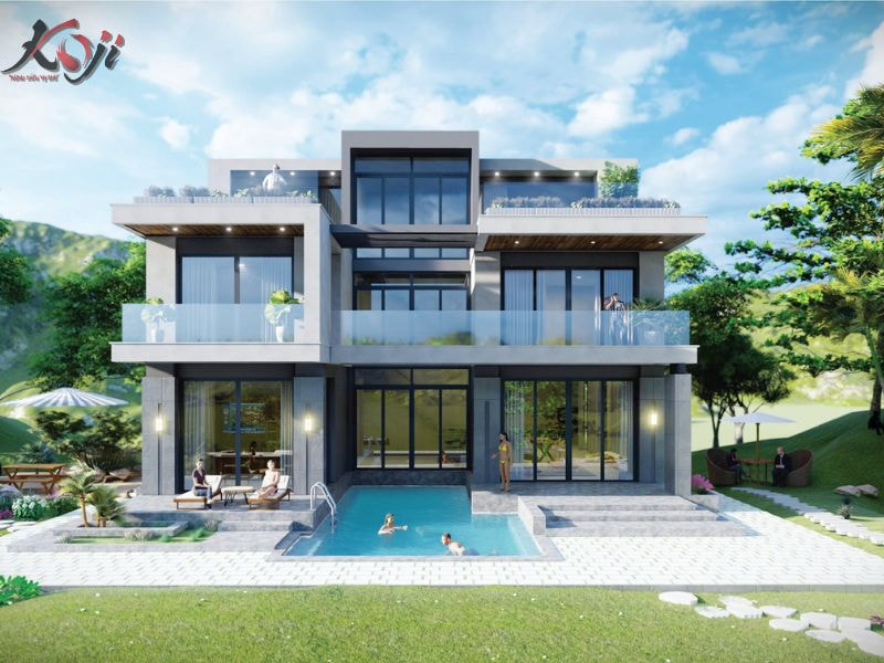 thiết kế nhà vườn 1000m2