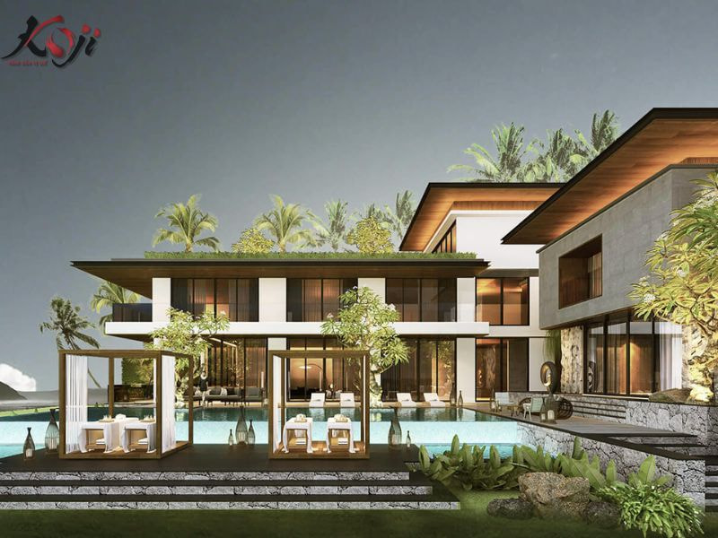thiết kế nhà vườn 1000m2