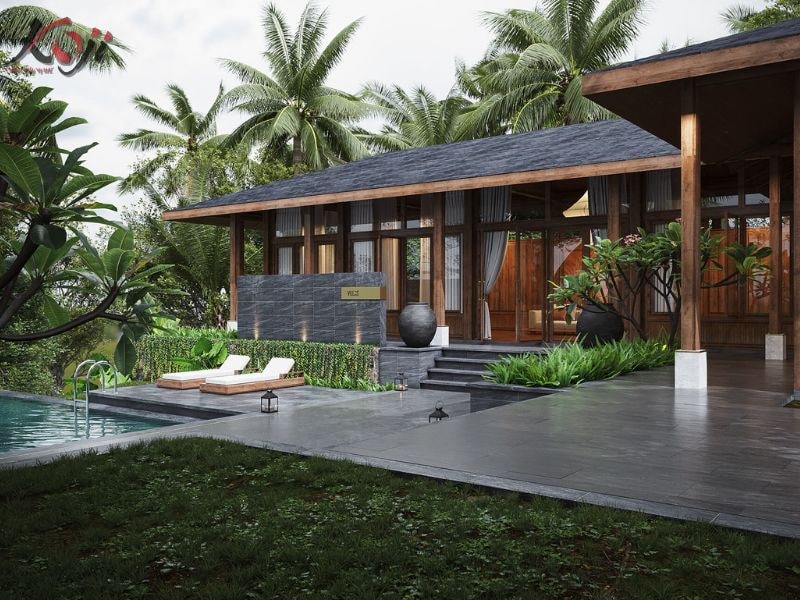 thiết kế nhà vườn 1000m2