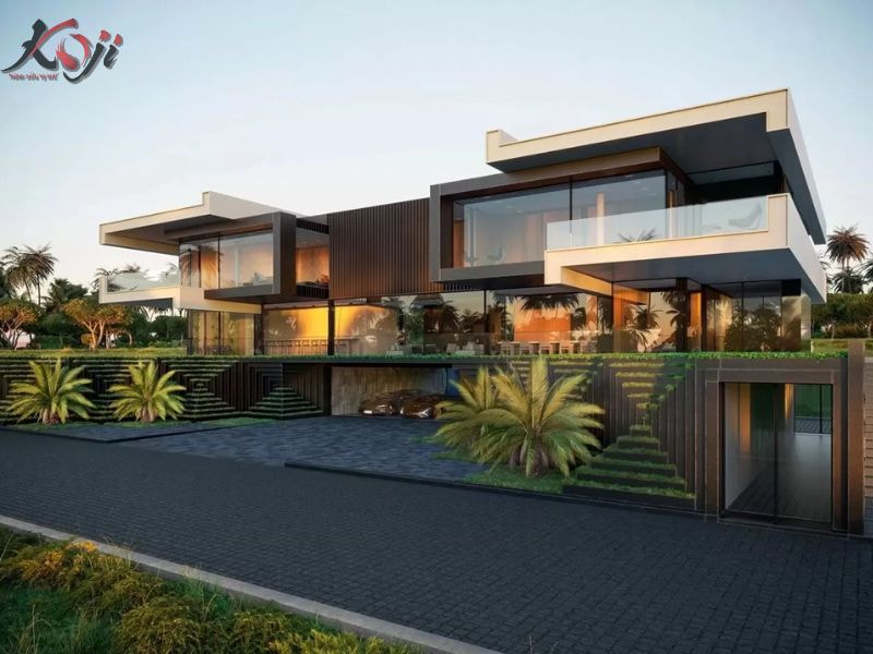 thiết kế nhà vườn 1000m2