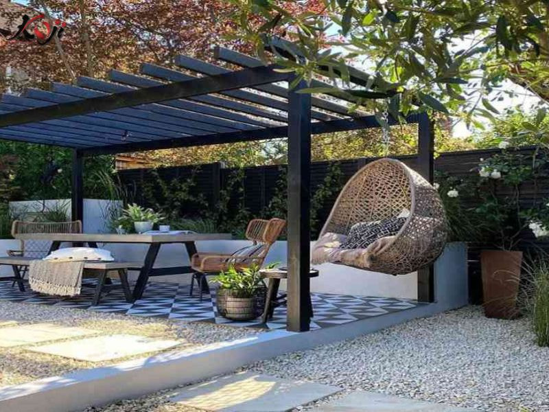 Thiết kế sân vườn nhà ống