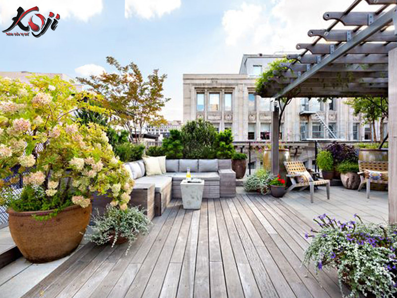 thiết kế sân thượng đẹp