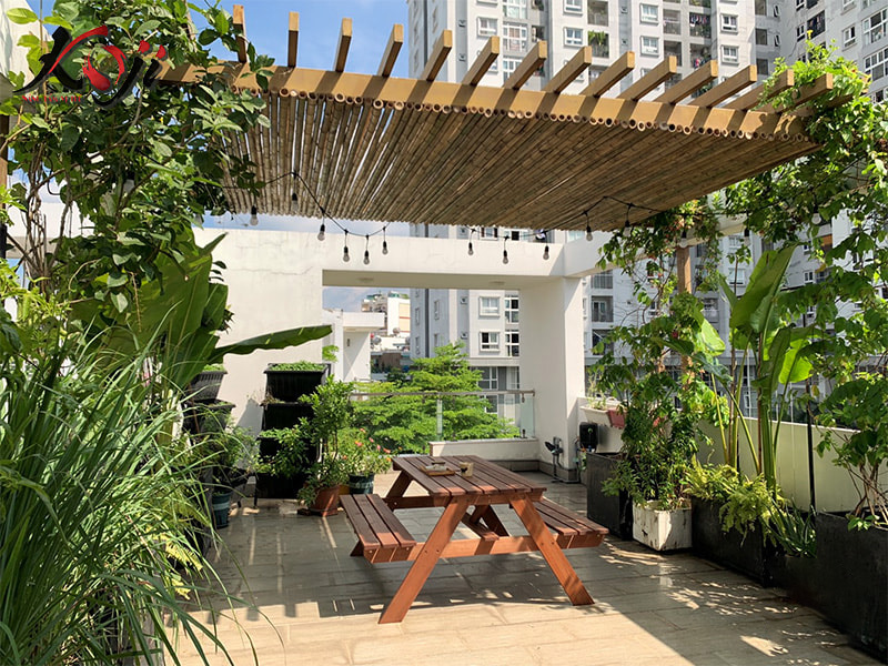 thiết kế sân thượng đẹp