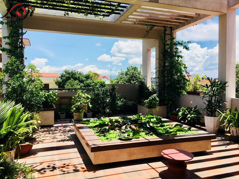 thiết kế sân thượng đẹp