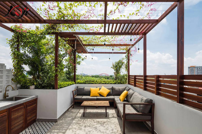 thiết kế sân thượng đẹp