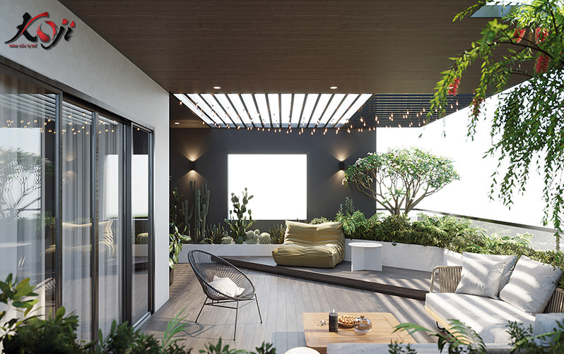 thiết kế sân thượng đẹp