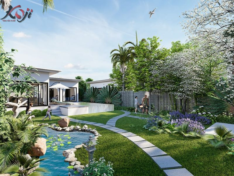 thiết kế sân vườn