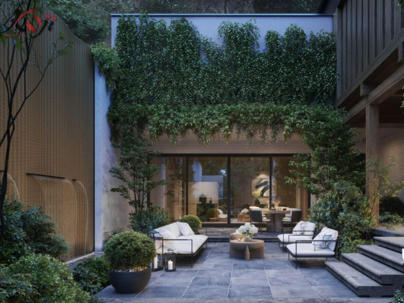 thiết kế sân vườn