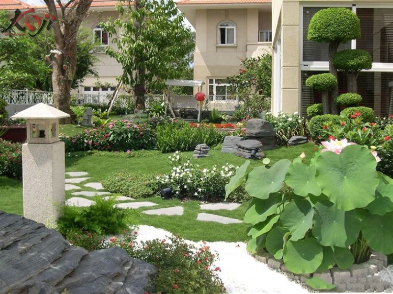 thiết kế sân vườn