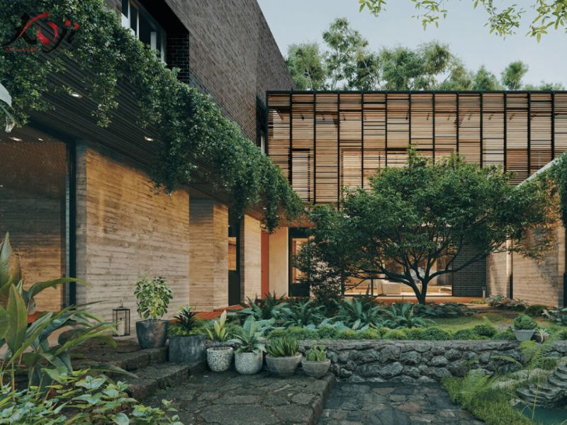 thiết kế sân vườn