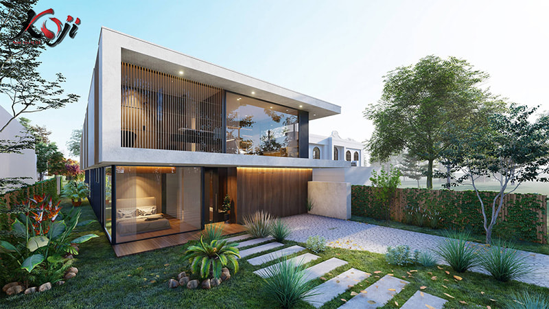 Thiết kế sân vườn biệt thự