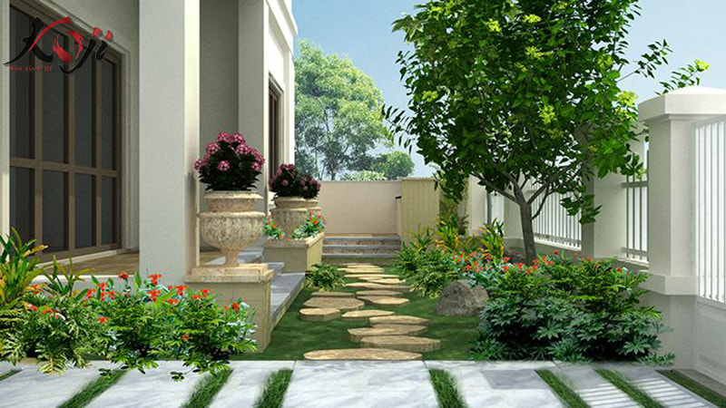 Thiết kế sân vườn biệt thự
