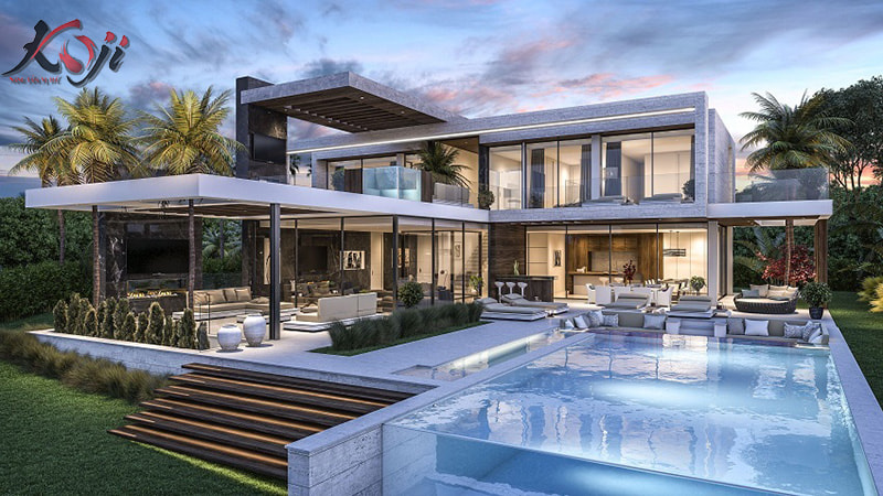 Thiết kế sân vườn biệt thự