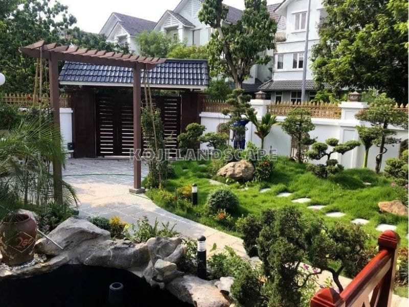 Thiết kế sân vườn biệt thự