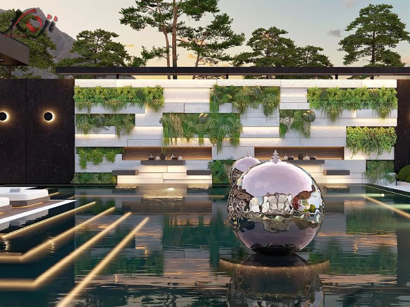 thiết kế thi công sân vườn