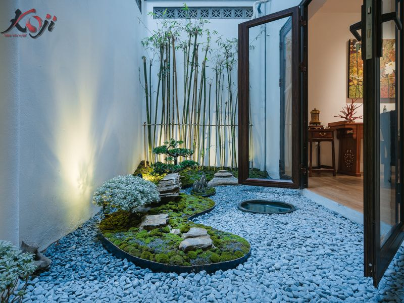 sân vườn nhà ống