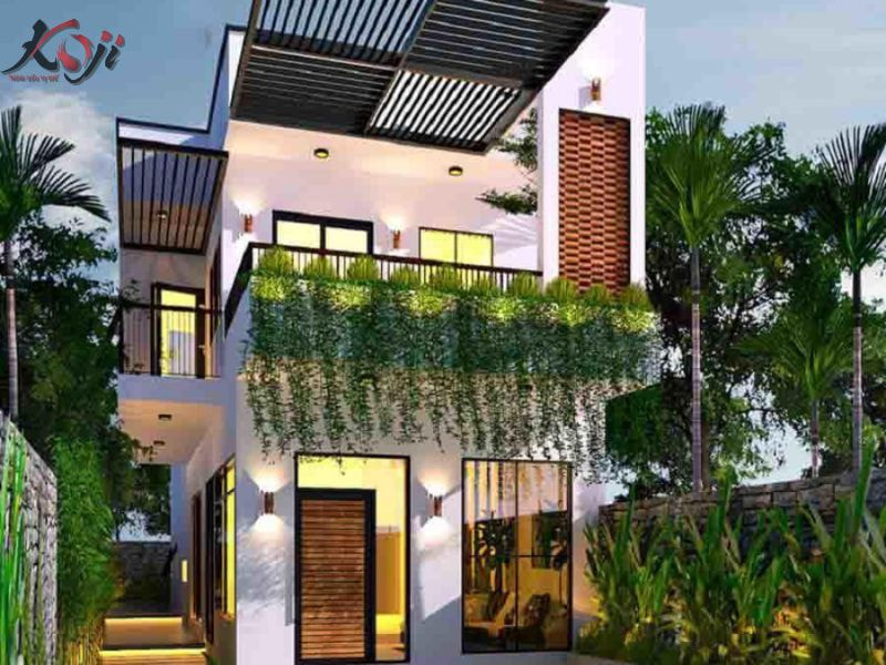 sân vườn nhà ống