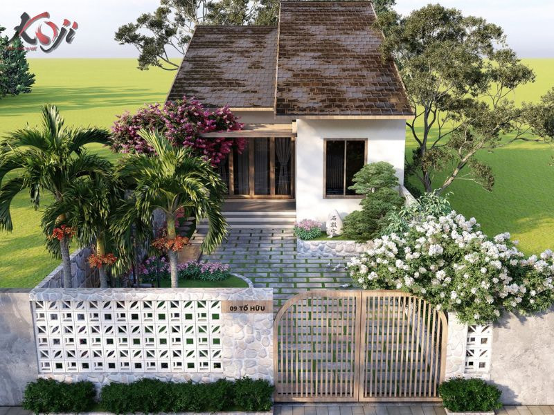 sân vườn sau nhà