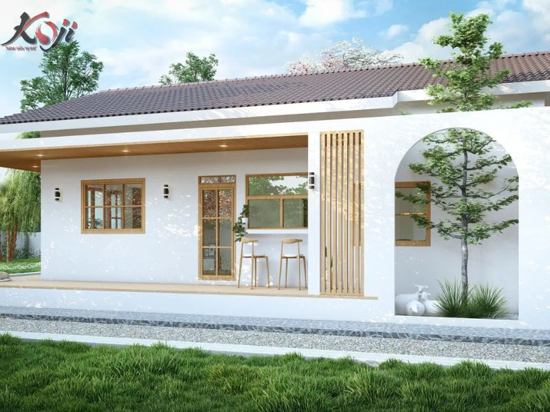 sân vườn sau nhà