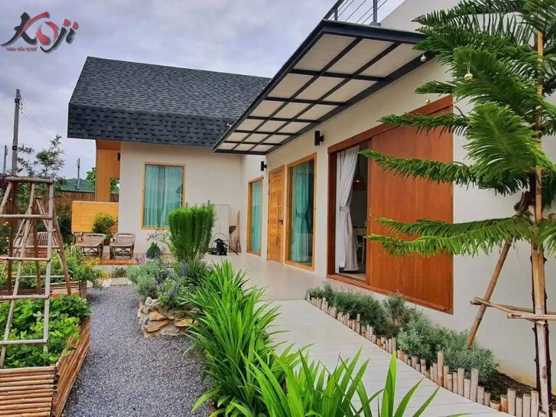 thiết kế vườn rau sau nhà