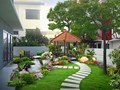 Thiết kế tiểu cảnh sân vườn trước nhà đẹp, ấn tượng