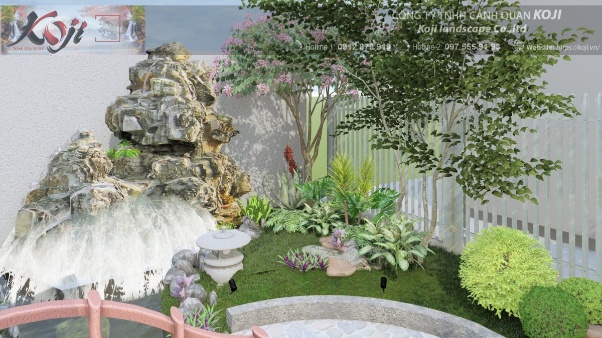 Thiết kế thi công cảnh quan cho biệt thự Vườn Tùng Ecopark