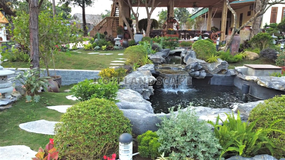 Cảnh quan sân vườn Nhật Bản kết hợp thác nước suối nguồn - Sóc Sơn
