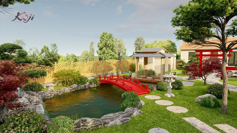 Thiết kế sân vườn Nhật Bản đẳng cấp cho Việt Kiều