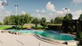 Thiết kế sân vườn cùng hồ bơi khủng tại Bắc Giang