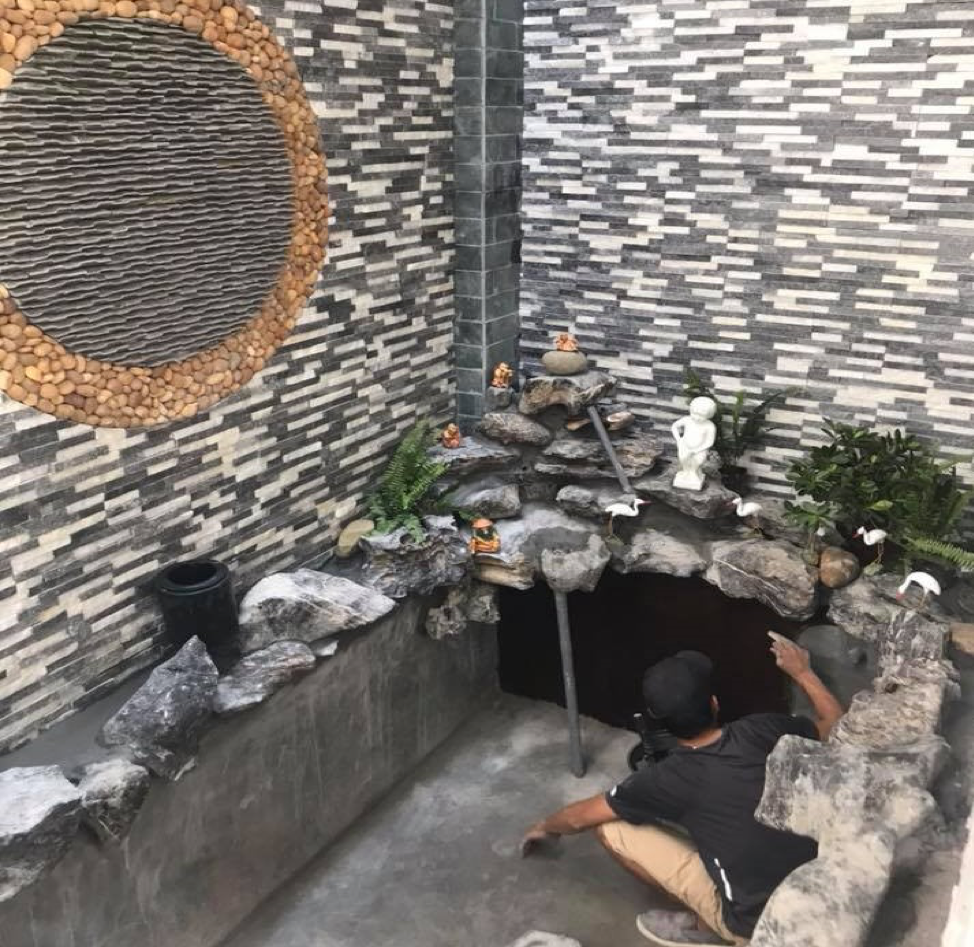 thi công hồ cá trong nhà