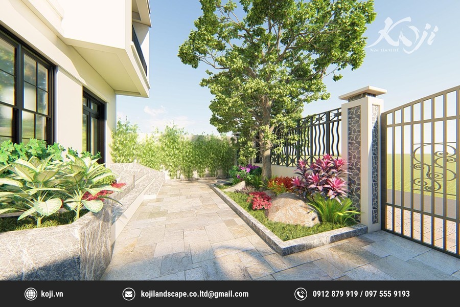 Thiết kế phối cảnh 3D biệt thự liền kề KĐT Geleximco